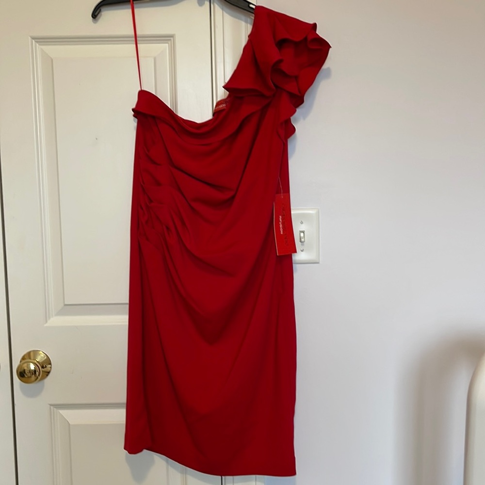 Carmen Marc Valvo Ruffles Dress